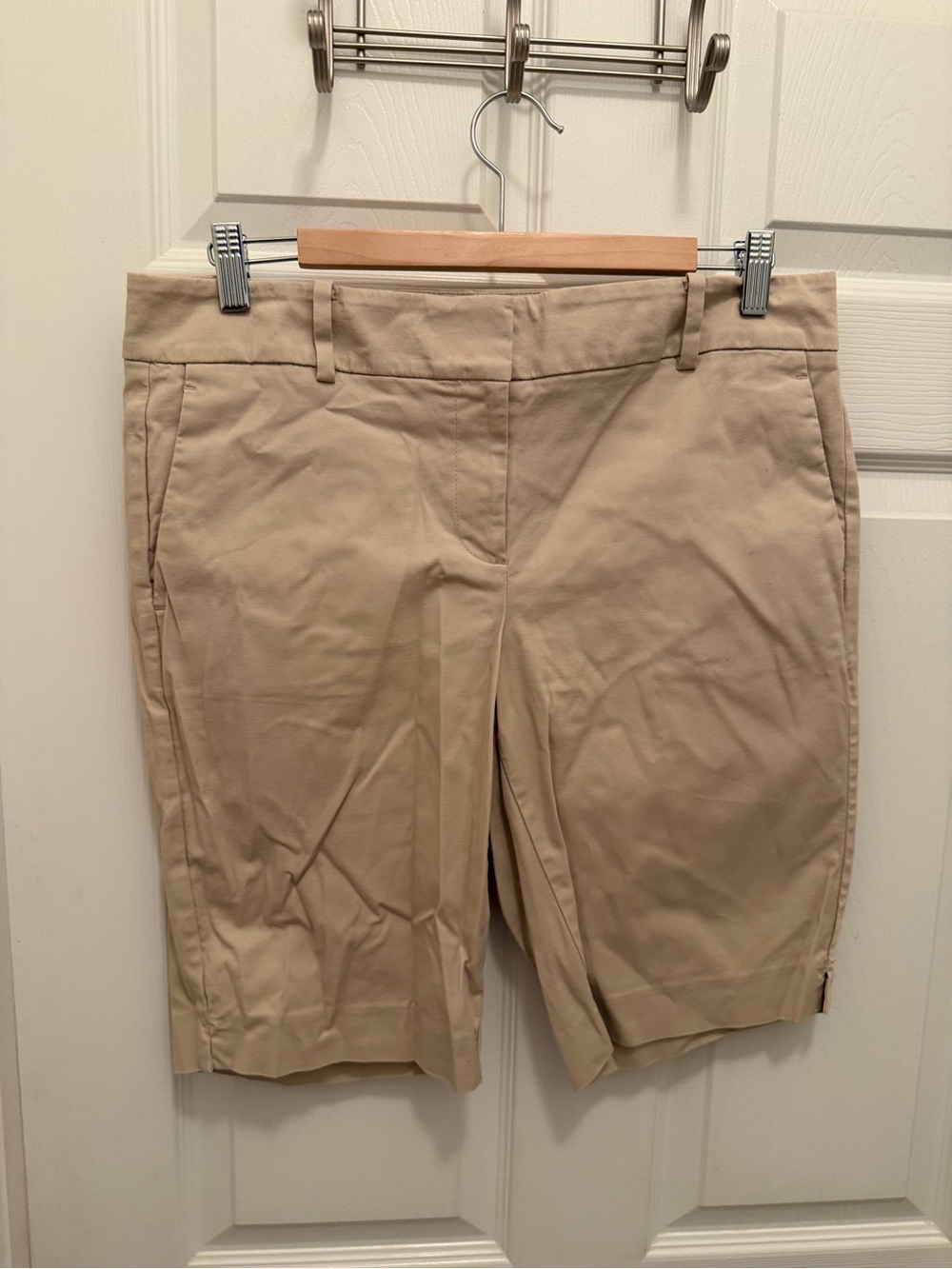 Ann Taylor Beige Khaki Bermuda Shorts